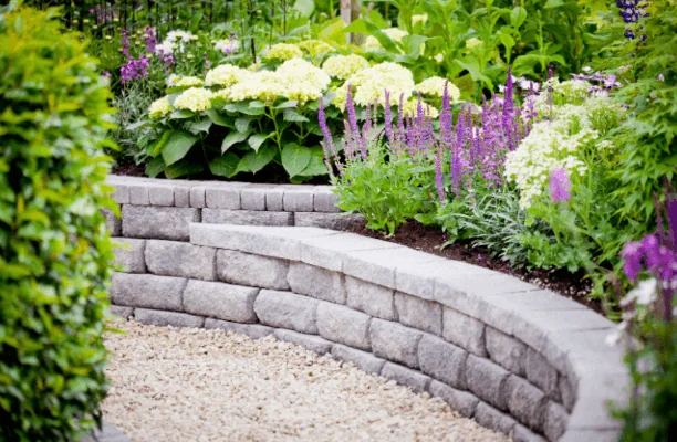 Drainage behind a retaining wall — Charlottesville VA