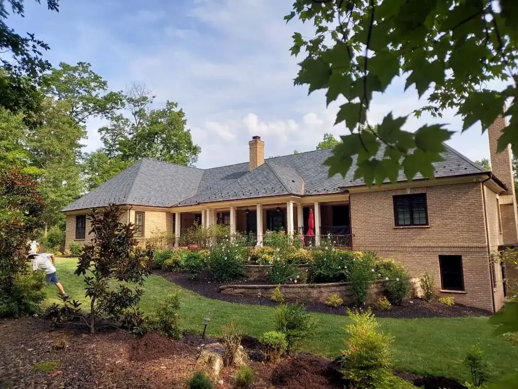 Tiered planting beds and retaining wall — Charlottesville VA